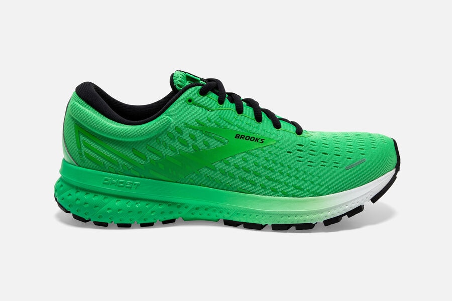 Zapatillas Running Brooks Ghost 13 Hombre Verde/Negras/Blancas España XWKS47835